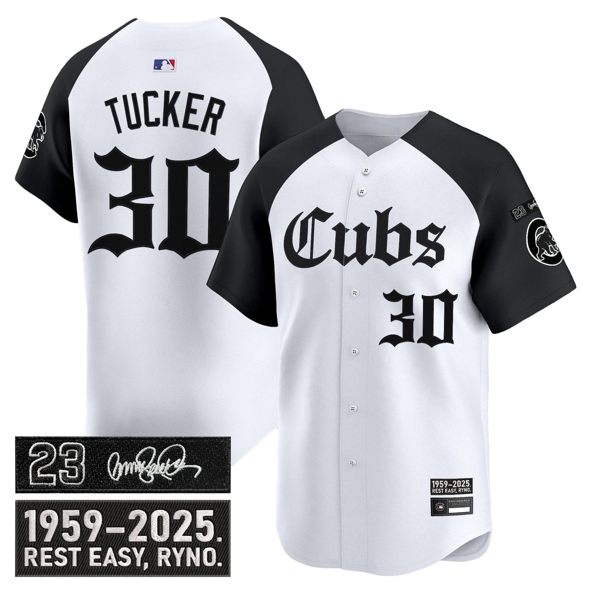 Chicago Cubs 'Ryne Sandberg Tribute' Vapor Premier Limited Jersey - Gothic Edition - Stitched