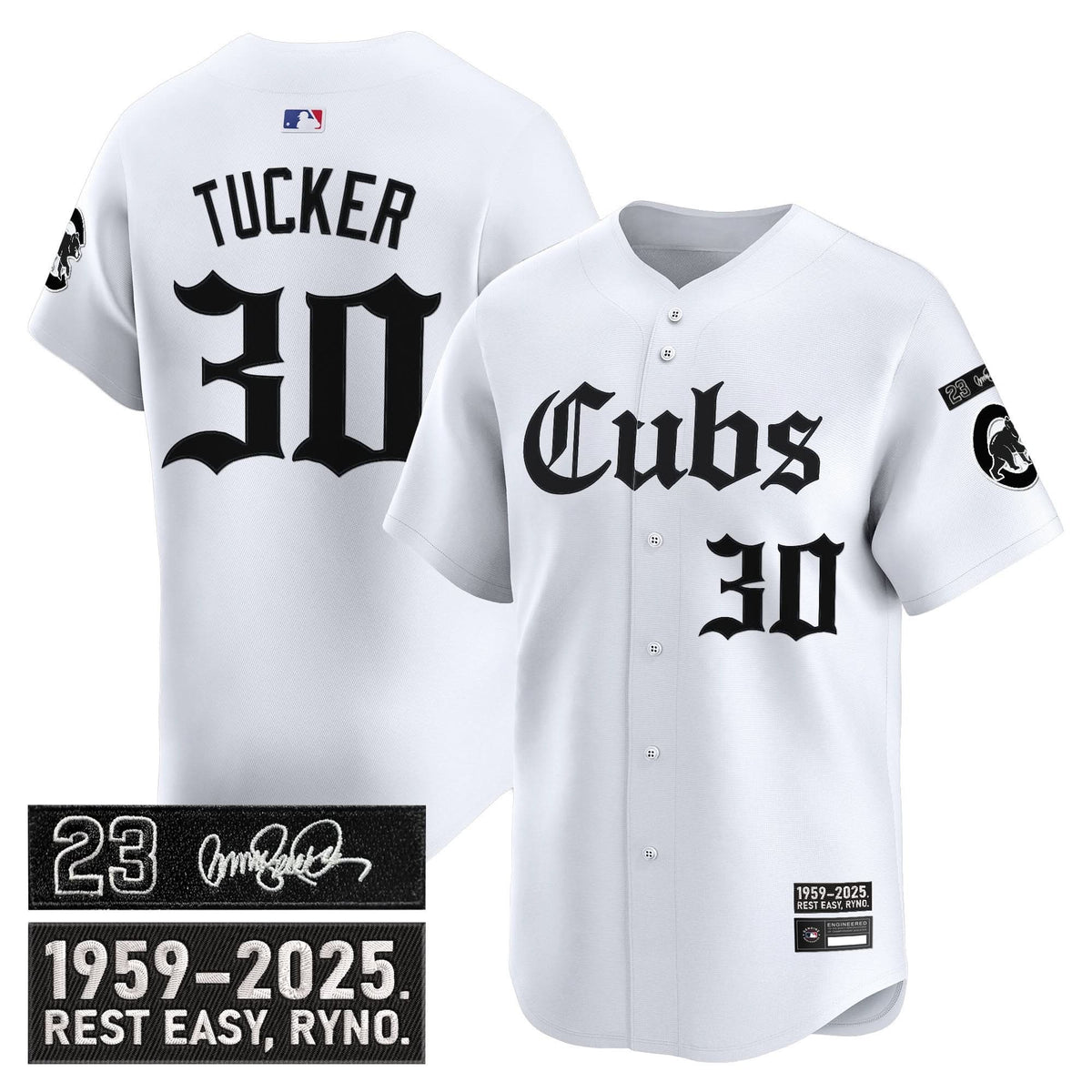 Chicago Cubs 'Ryne Sandberg Tribute' Vapor Premier Limited Jersey - Gothic Edition - Stitched