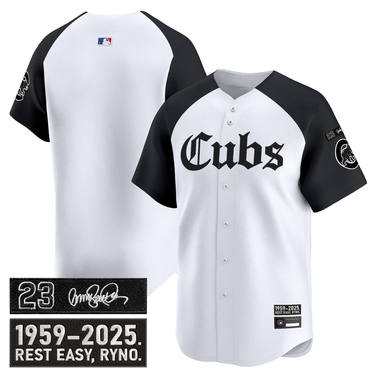 Chicago Cubs 'Ryne Sandberg Tribute' Vapor Premier Limited Jersey - Gothic Edition - Stitched