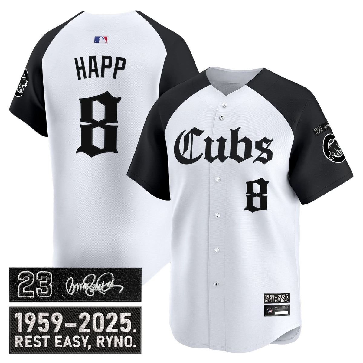 Chicago Cubs 'Ryne Sandberg Tribute' Vapor Premier Limited Jersey - Gothic Edition - Stitched