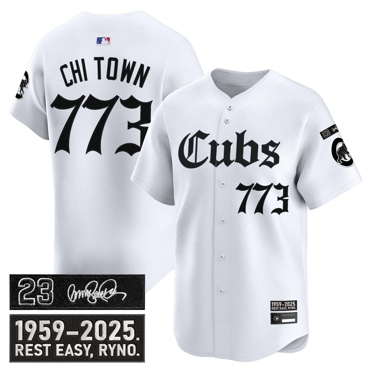 Chicago Cubs 'Ryne Sandberg Tribute' Vapor Premier Limited Jersey - Gothic Edition - Stitched