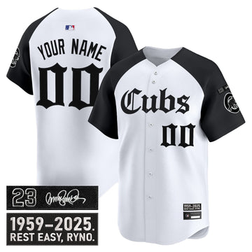 Chicago Cubs 'Ryne Sandberg Tribute' Vapor Premier Limited Custom Jersey - Gothic Edition - Stitched