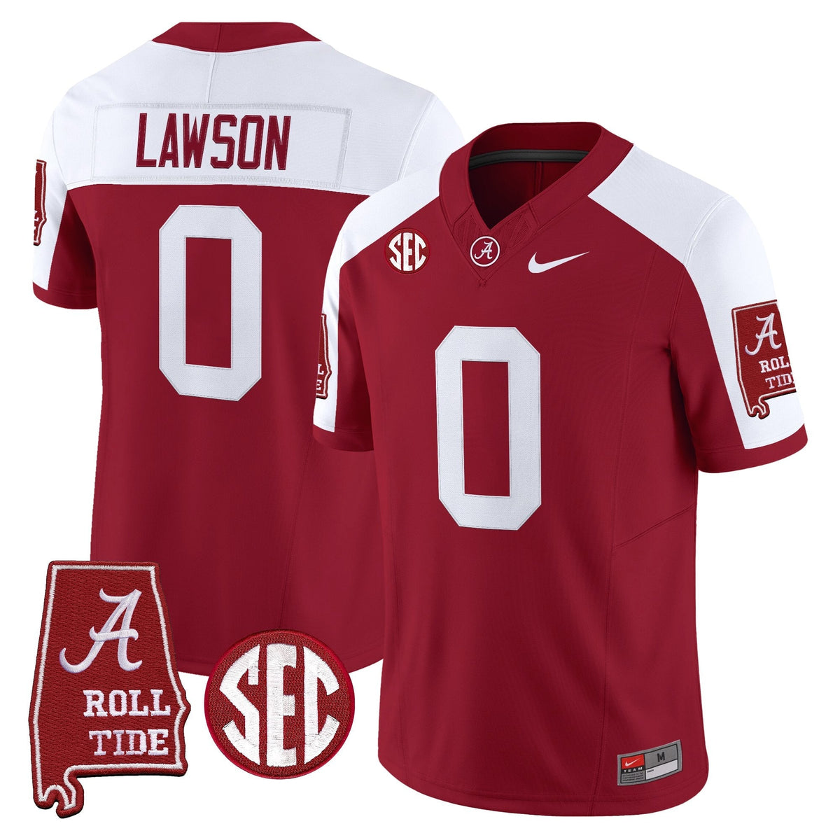 Alabama Crimson Tide 2026 Vapor Limited Jersey - Alabama Map - Stitched