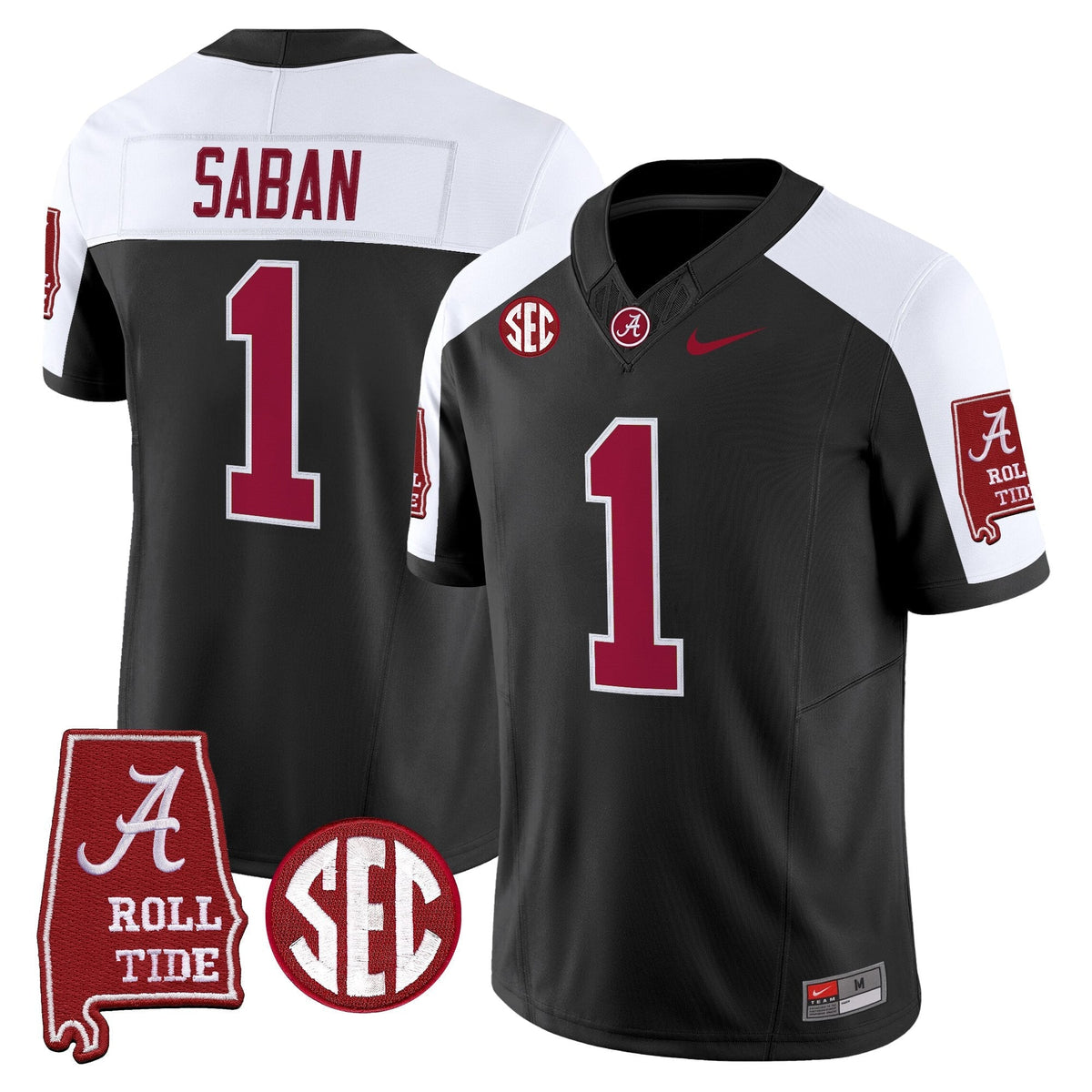 Alabama Crimson Tide 2026 Vapor Limited Jersey - Alabama Map - Stitched