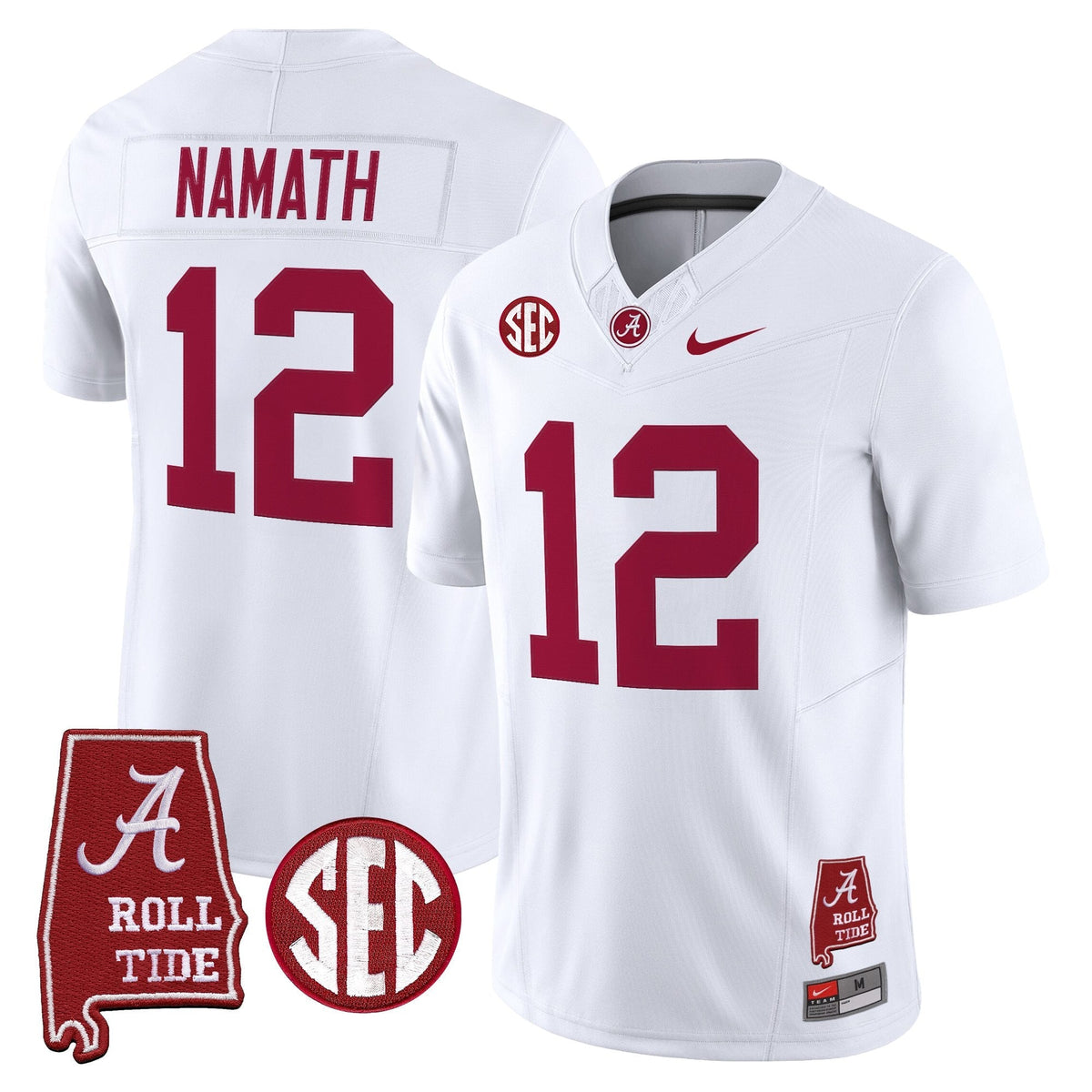 Alabama Crimson Tide 2026 Vapor Limited Jersey - Alabama Map - Stitched