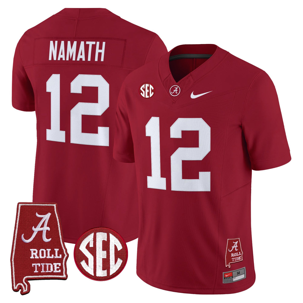 Alabama Crimson Tide 2026 Vapor Limited Jersey - Alabama Map - Stitched
