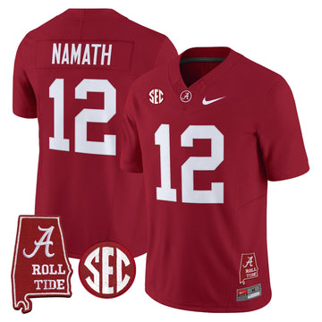 Alabama Crimson Tide 2026 Vapor Limited Jersey - Alabama Map - Stitched