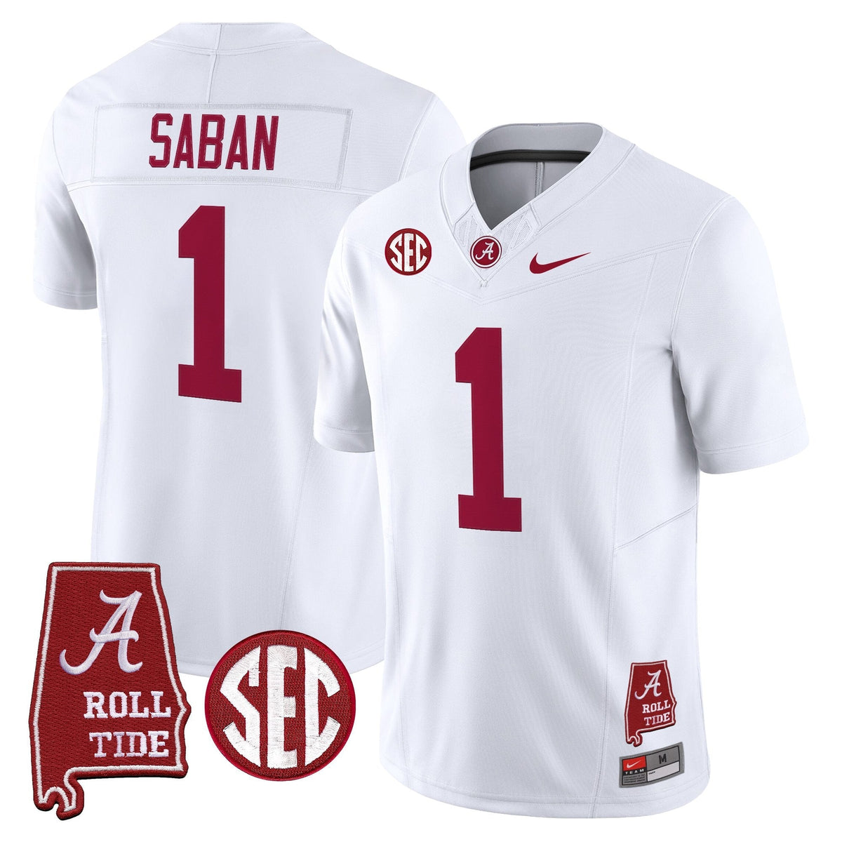 Alabama Crimson Tide 2026 Vapor Limited Jersey - Alabama Map - Stitched