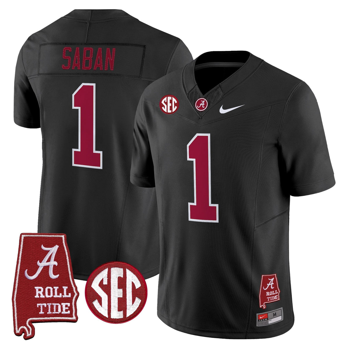Alabama Crimson Tide 2026 Vapor Limited Jersey - Alabama Map - Stitched