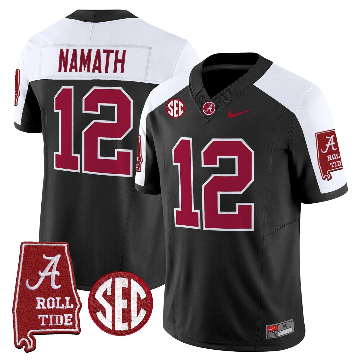 Alabama Crimson Tide 2026 Vapor Limited Jersey - Alabama Map - Stitched