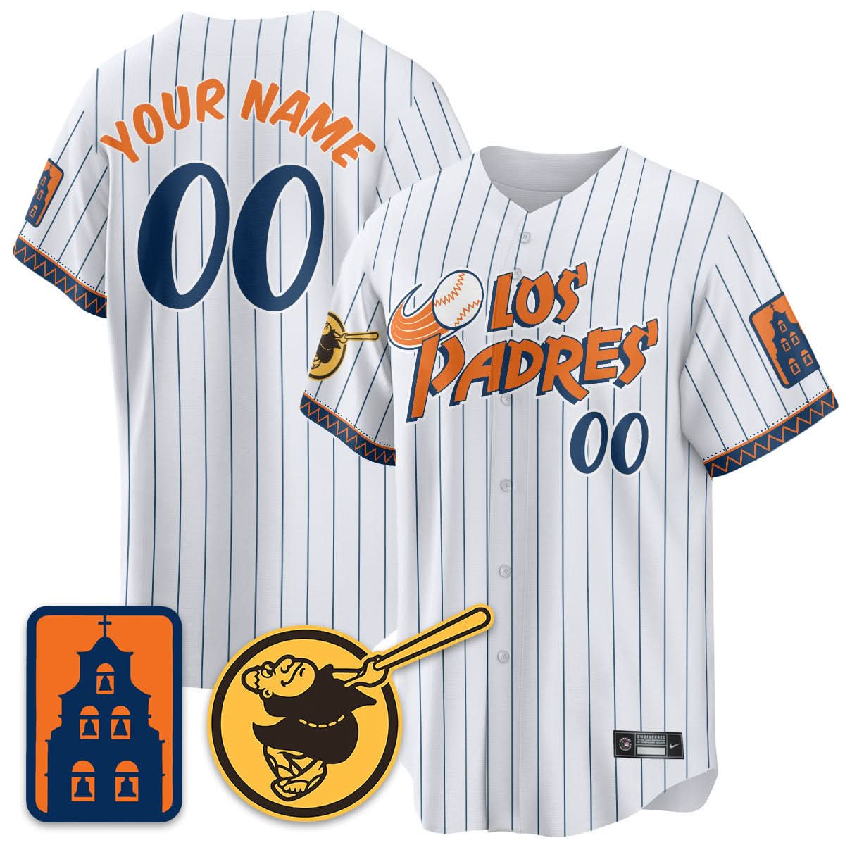 San Diego Padres City Connect City Concept Custom Jersey - Stitched