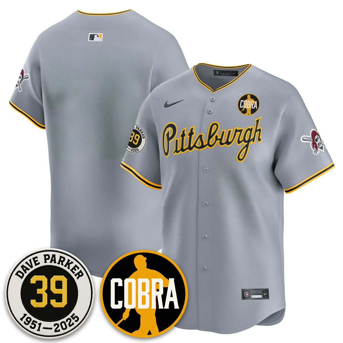 Philadelphia Phillies Memories Dave Parker Jersey- COBRA Patch - Stitched