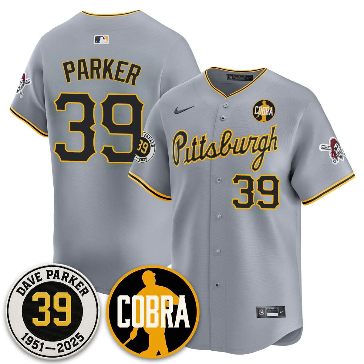 Philadelphia Phillies Memories Dave Parker Jersey- COBRA Patch - Stitched
