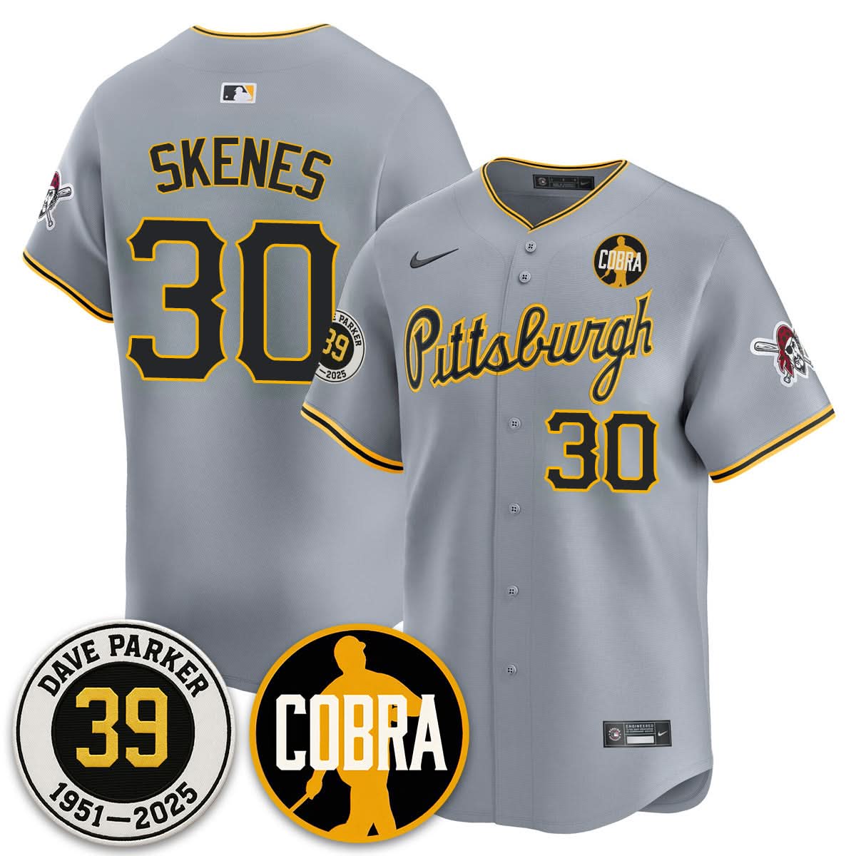 Philadelphia Phillies Memories Dave Parker Jersey- COBRA Patch - Stitched
