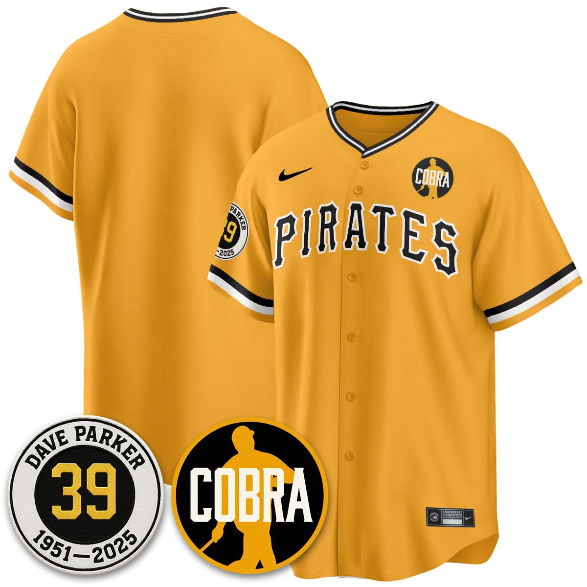 Philadelphia Phillies Memories Dave Parker Jersey- COBRA Patch - Stitched