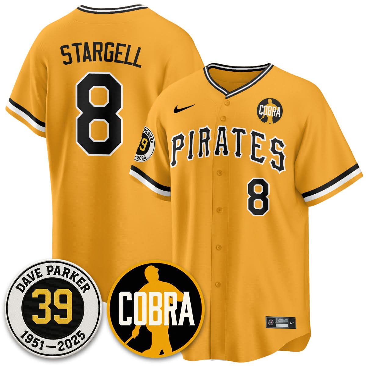 Philadelphia Phillies Memories Dave Parker Jersey- COBRA Patch - Stitched