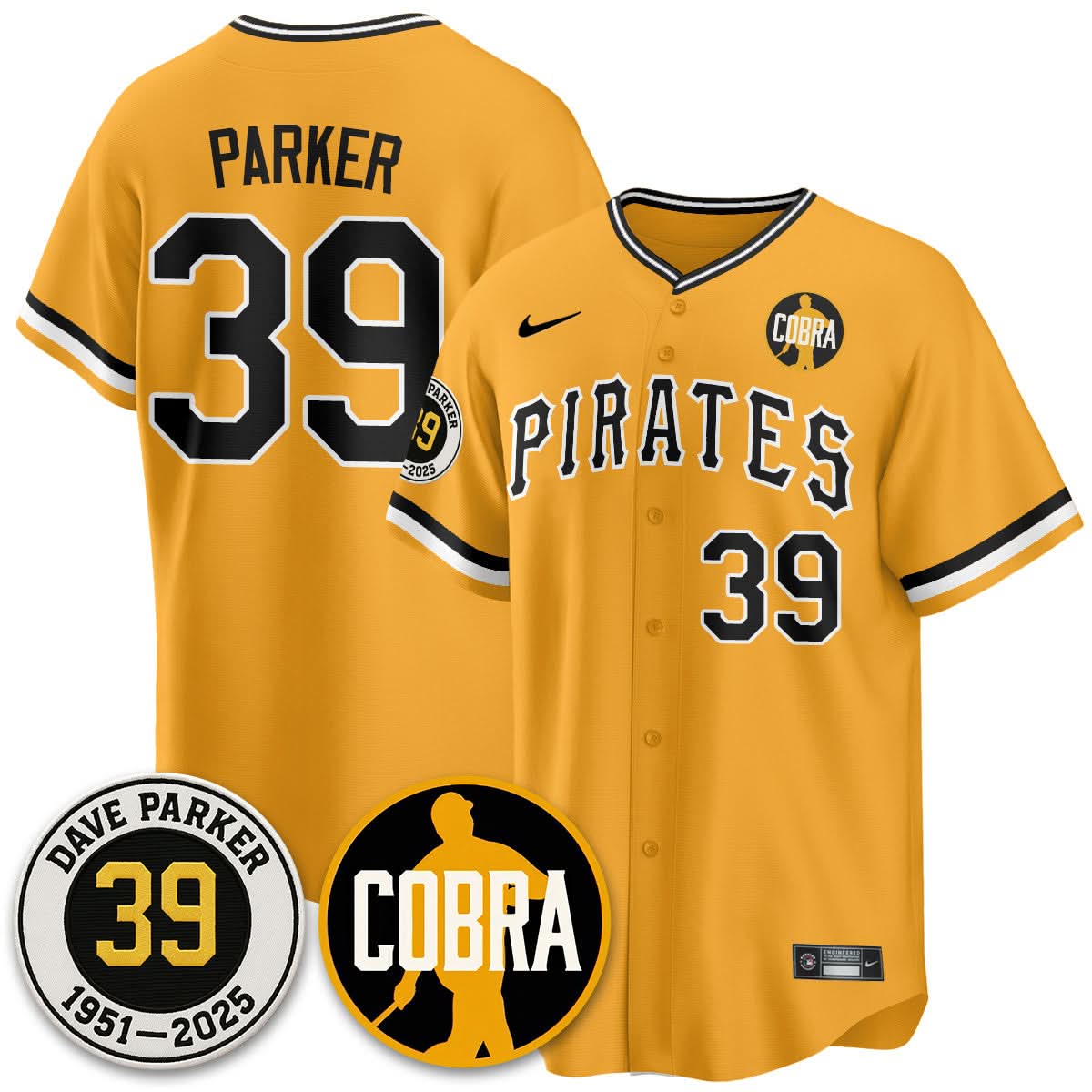 Philadelphia Phillies Memories Dave Parker Jersey- COBRA Patch - Stitched