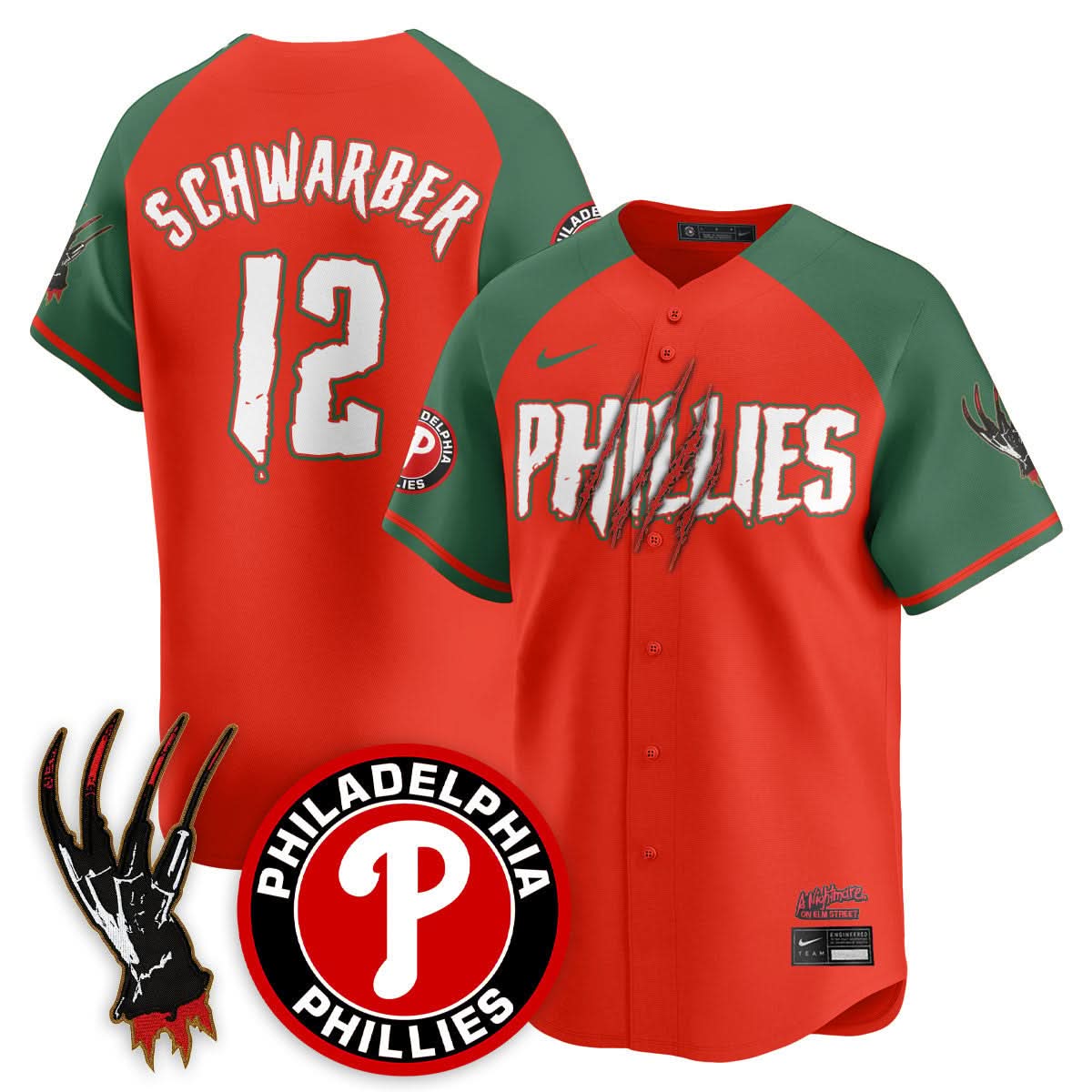 Philadelphia Phillies "A Nightmare on Elm Street" Jersey - Stitched