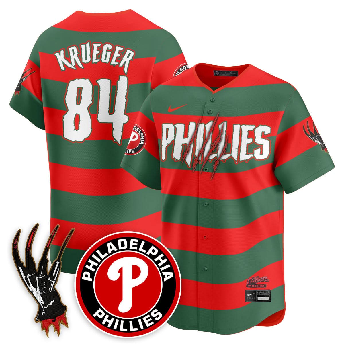 Philadelphia Phillies "A Nightmare on Elm Street" Jersey - Stitched