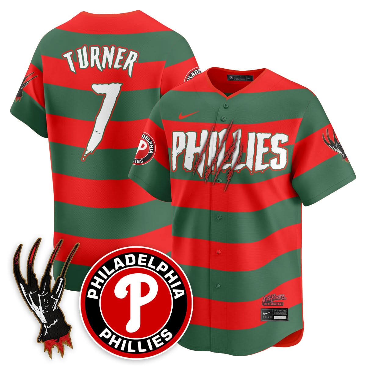 Philadelphia Phillies "A Nightmare on Elm Street" Jersey - Stitched