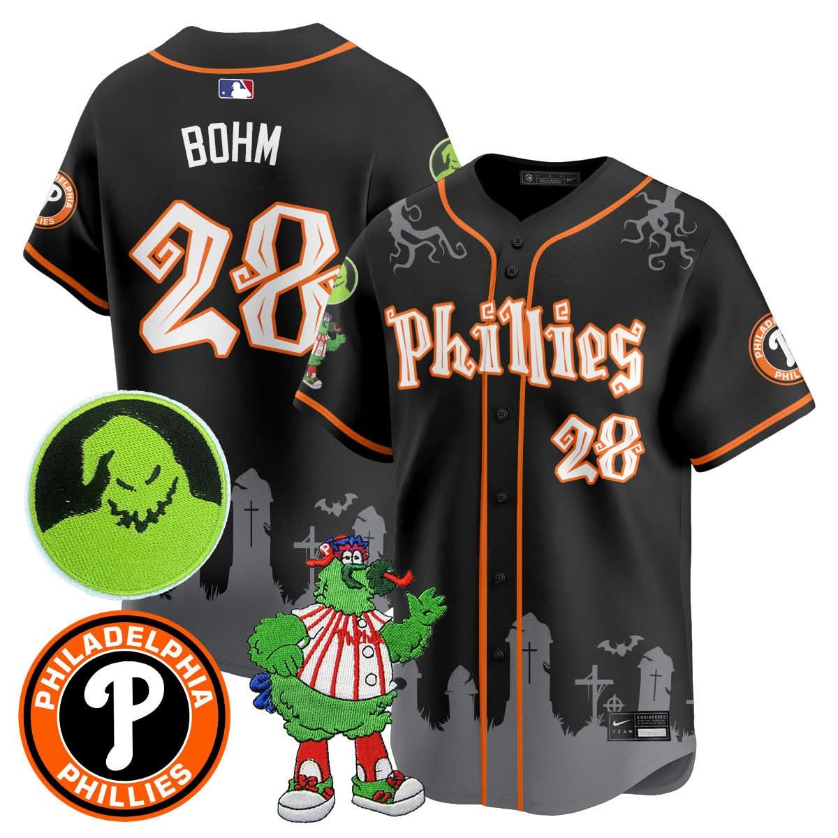 Philadelphia Phillies Oogie Boogie & Phanatic Premier Limited Jersey - Stitched