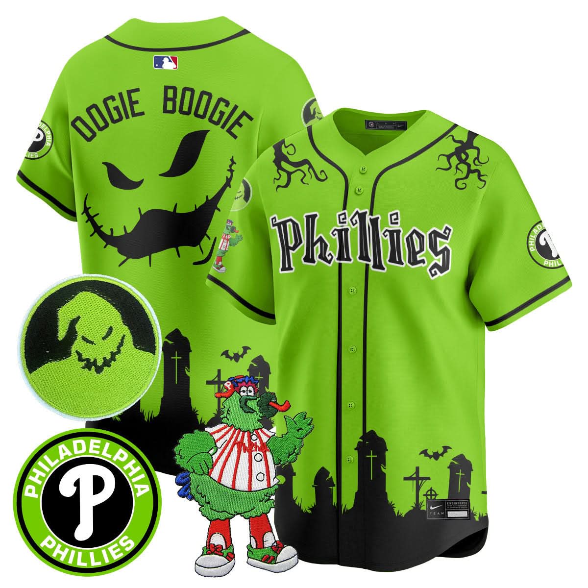 Philadelphia Phillies Oogie Boogie & Phanatic Premier Limited Jersey - Stitched