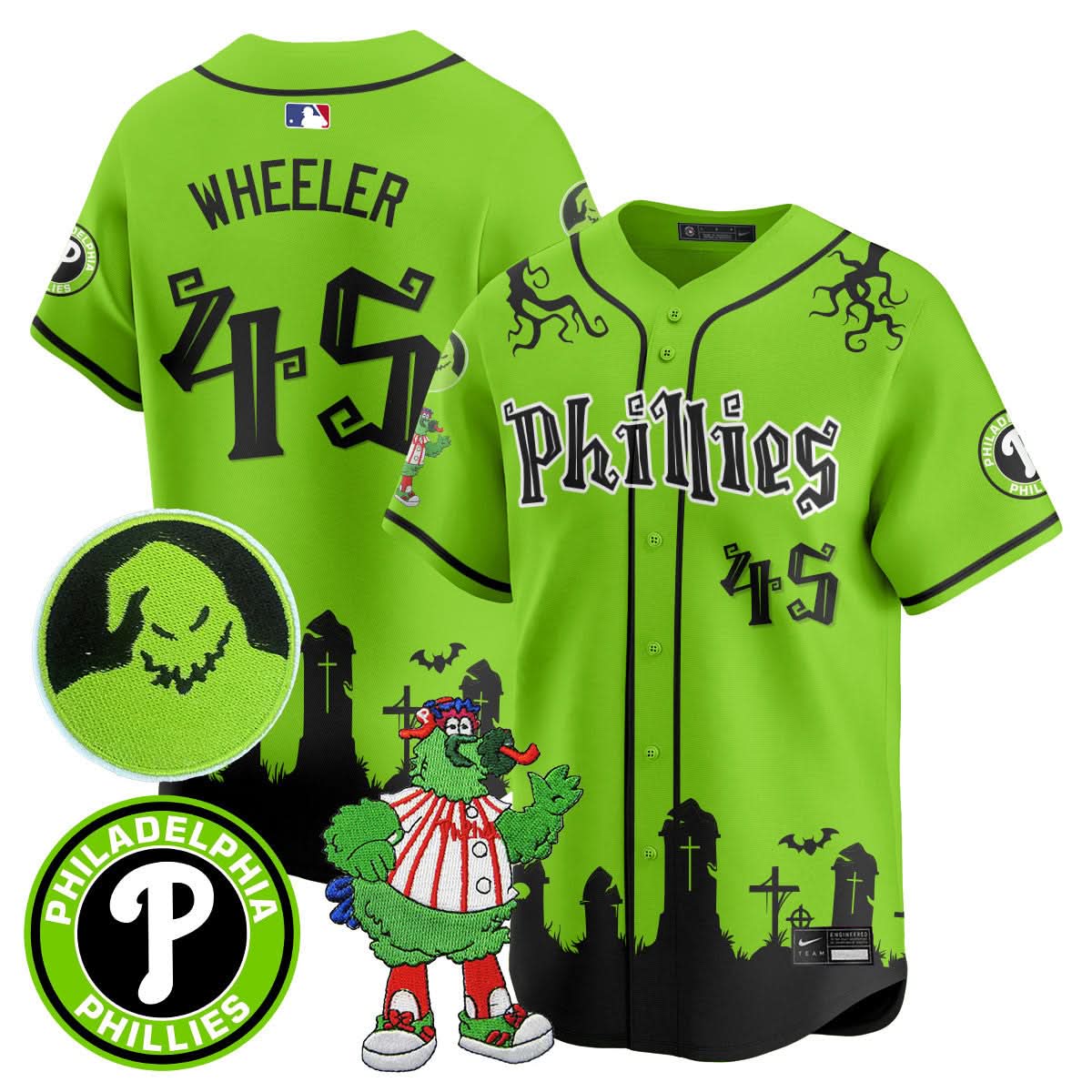 Philadelphia Phillies Oogie Boogie & Phanatic Premier Limited Jersey - Stitched