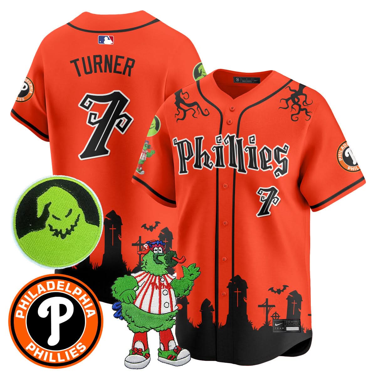 Philadelphia Phillies Oogie Boogie & Phanatic Premier Limited Jersey - Stitched