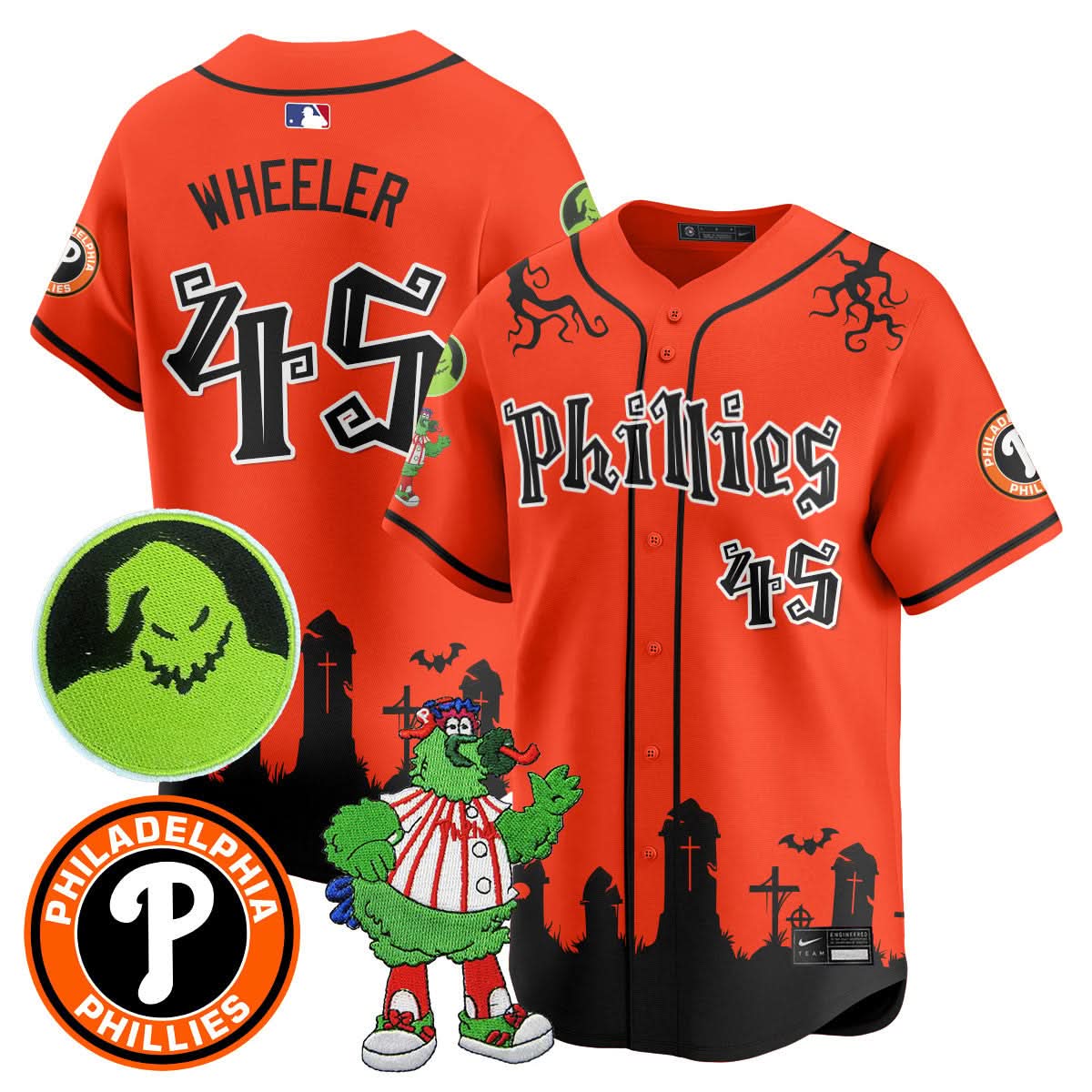 Philadelphia Phillies Oogie Boogie & Phanatic Premier Limited Jersey - Stitched