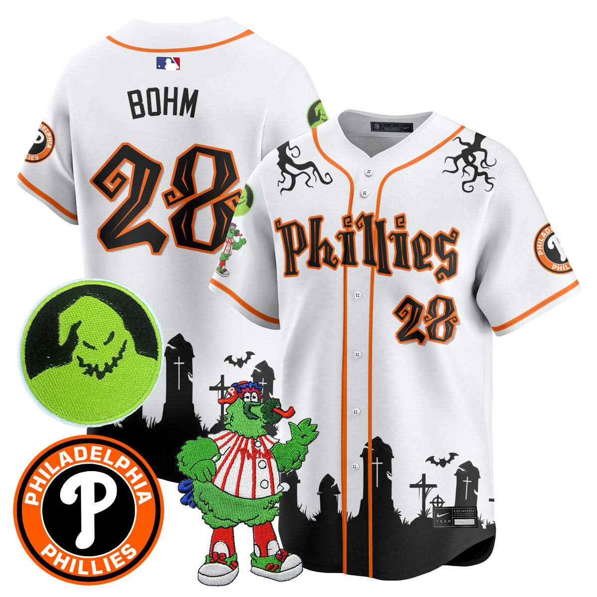 Philadelphia Phillies Oogie Boogie & Phanatic Premier Limited Jersey - Stitched