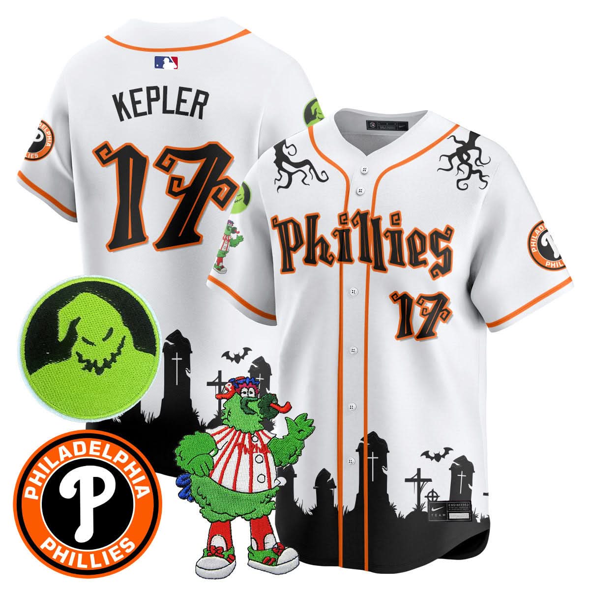 Philadelphia Phillies Oogie Boogie & Phanatic Premier Limited Jersey - Stitched