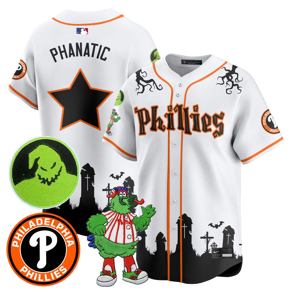 Philadelphia Phillies Oogie Boogie & Phanatic Premier Limited Jersey - Stitched