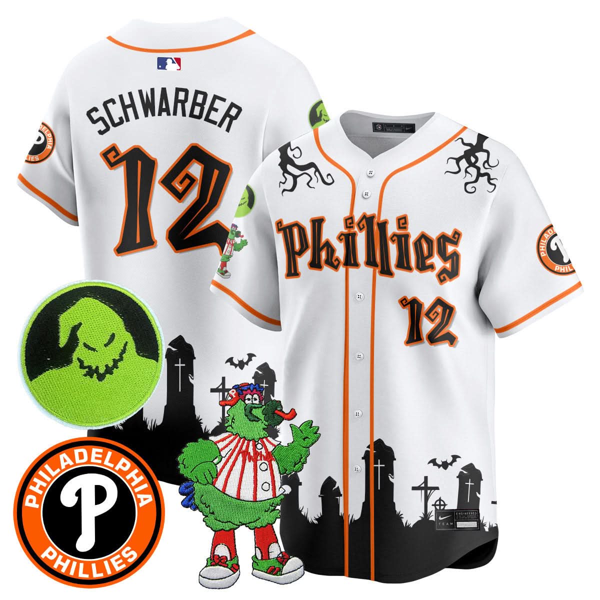 Philadelphia Phillies Oogie Boogie & Phanatic Premier Limited Jersey - Stitched
