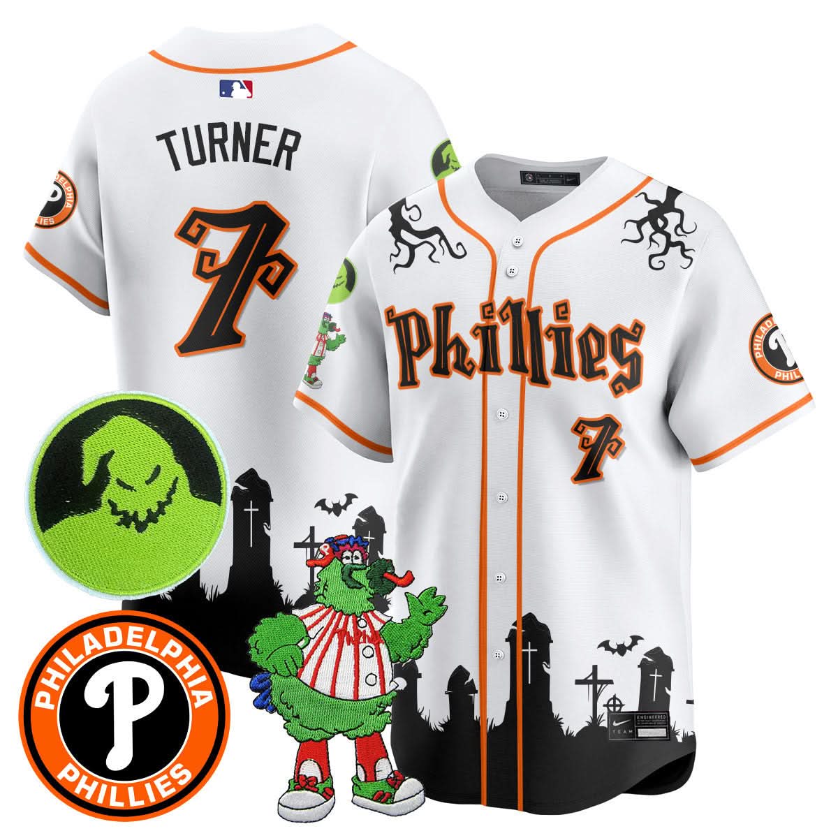 Philadelphia Phillies Oogie Boogie & Phanatic Premier Limited Jersey - Stitched