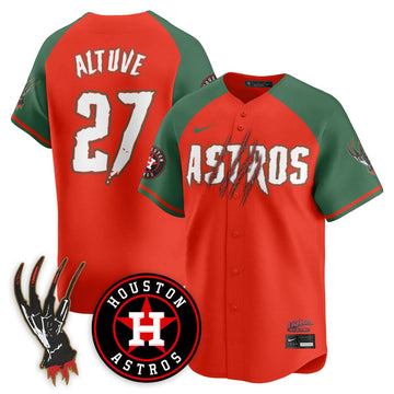 Houston Astros "A Nightmare on Elm Street" Jersey - Stitched-Cuztomshoes