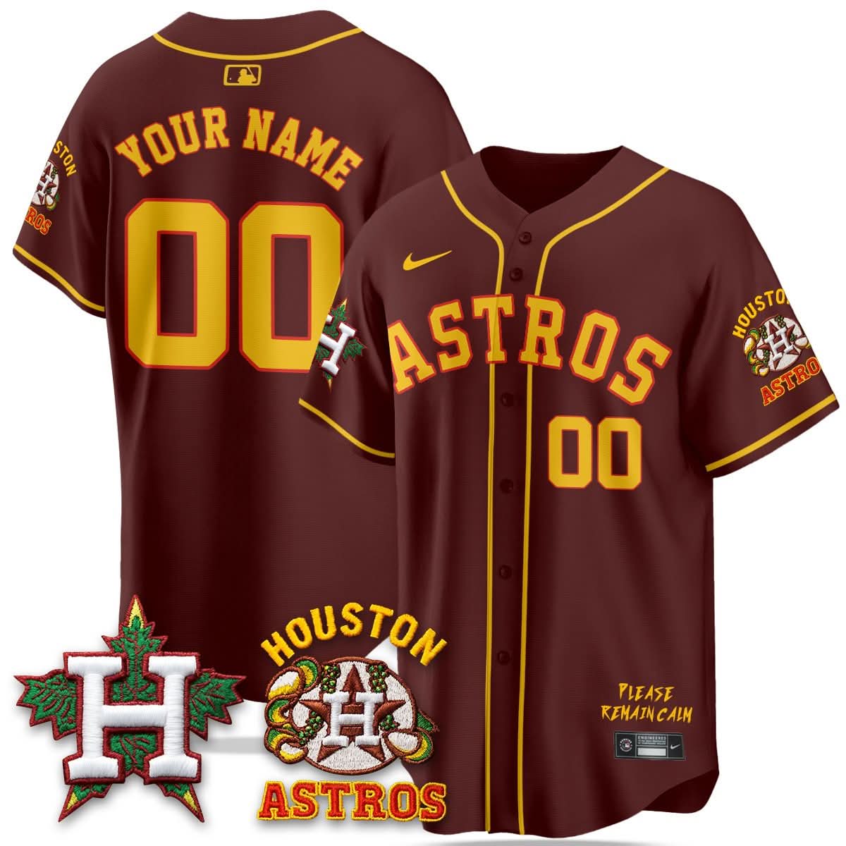 Houston Astros "Hopadillo" Limited Custom Jersey - Stitched-Cuztomshoes