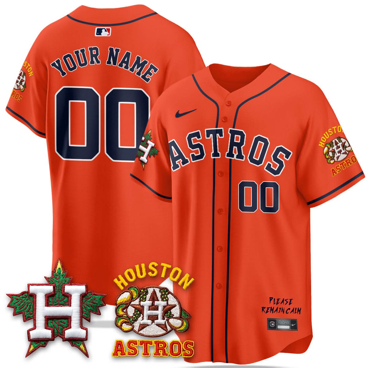 Houston Astros "Hopadillo" Limited Custom Jersey - Stitched-Cuztomshoes