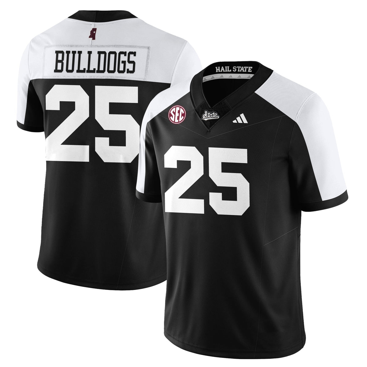 Mississippi State Football "Darkness" Limited Jersey-Cuztomshoes