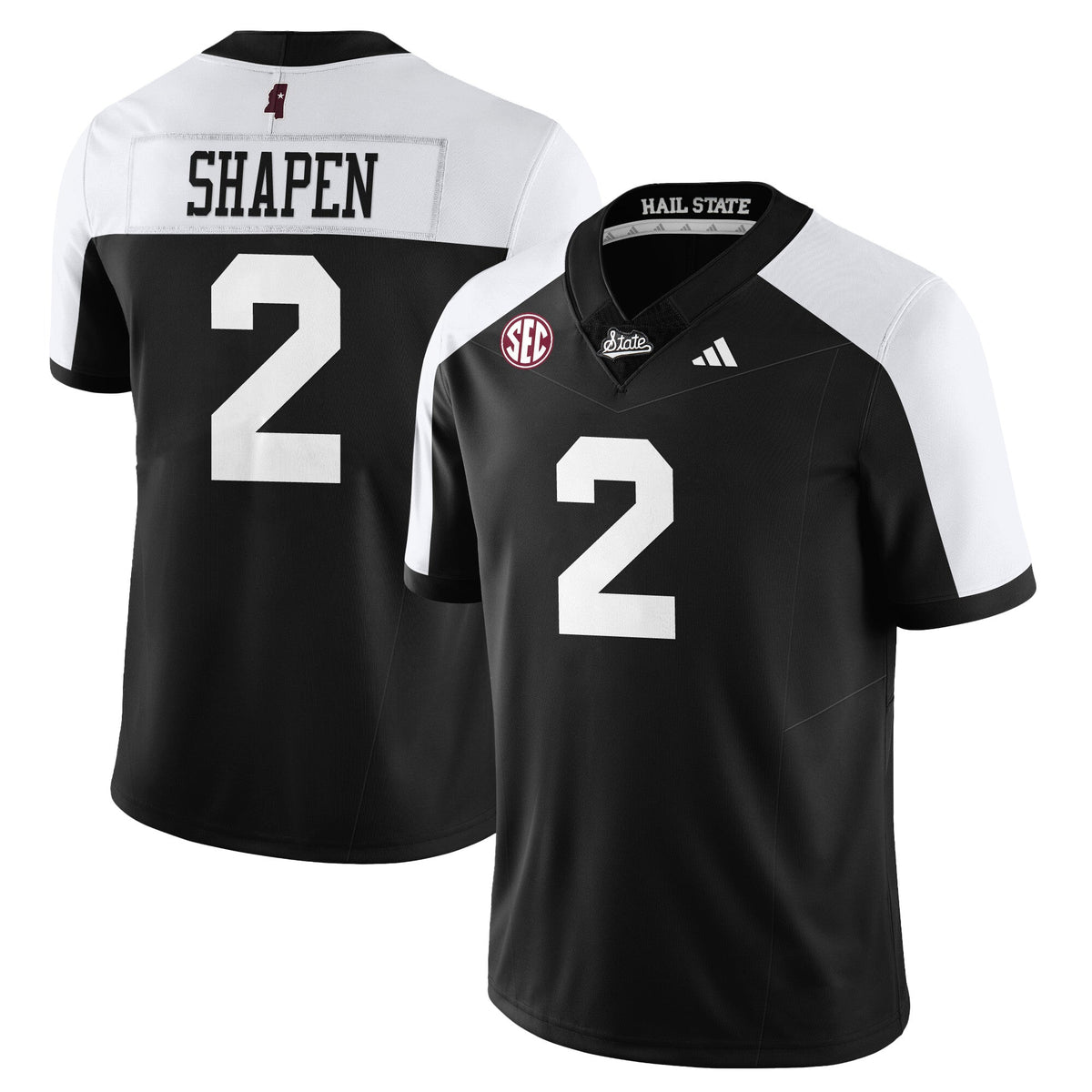 Mississippi State Football "Darkness" Limited Jersey-Cuztomshoes