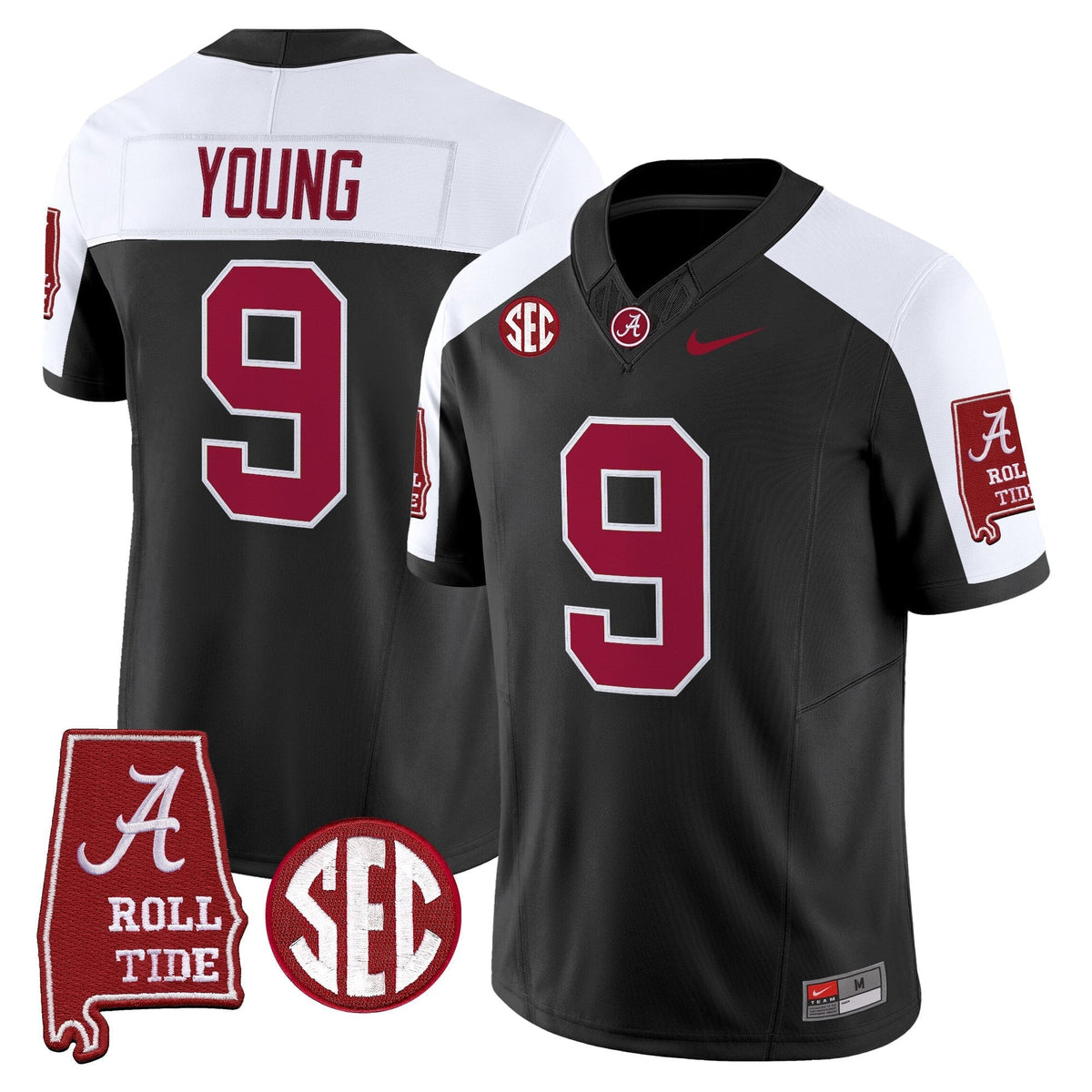 Alabama Crimson Tide 2026 Vapor Limited Jersey - Alabama Map - Stitched