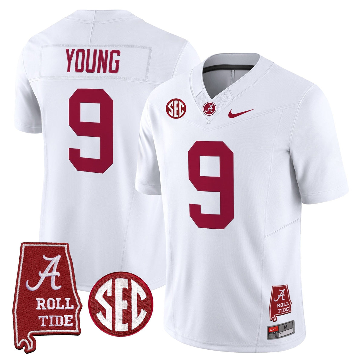 Alabama Crimson Tide 2026 Vapor Limited Jersey - Alabama Map - Stitched
