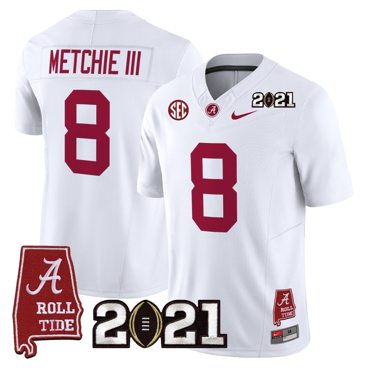 Alabama Crimson Tide '2021 CFP National Championship' Vapor Limited Jersey - Alabama Map