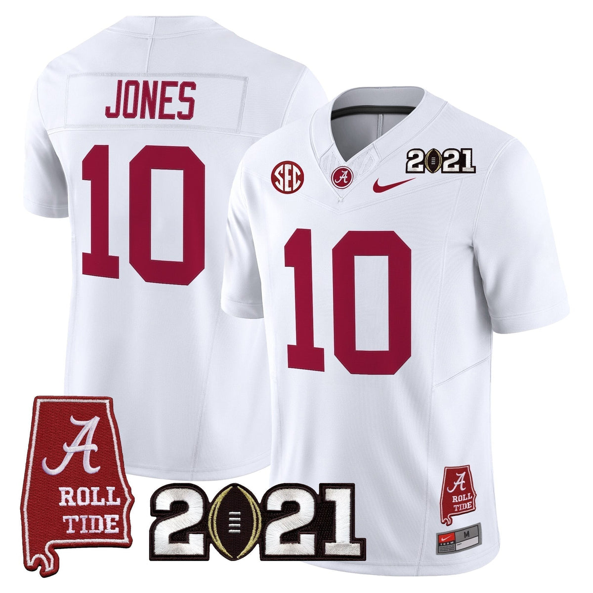 Alabama Crimson Tide '2021 CFP National Championship' Vapor Limited Jersey - Alabama Map