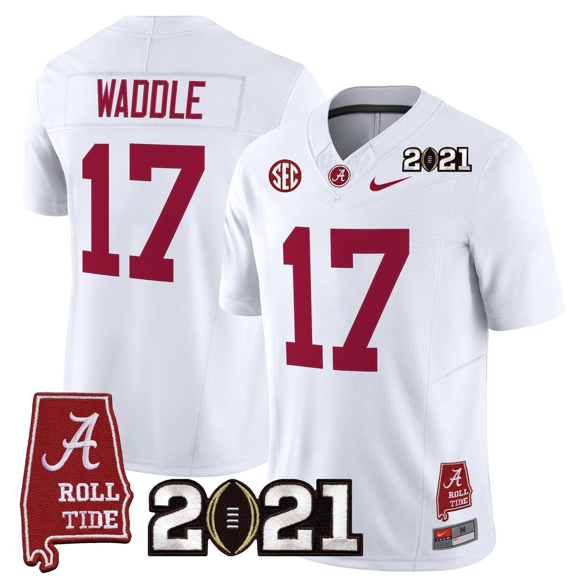 Alabama Crimson Tide '2021 CFP National Championship' Vapor Limited Jersey - Alabama Map