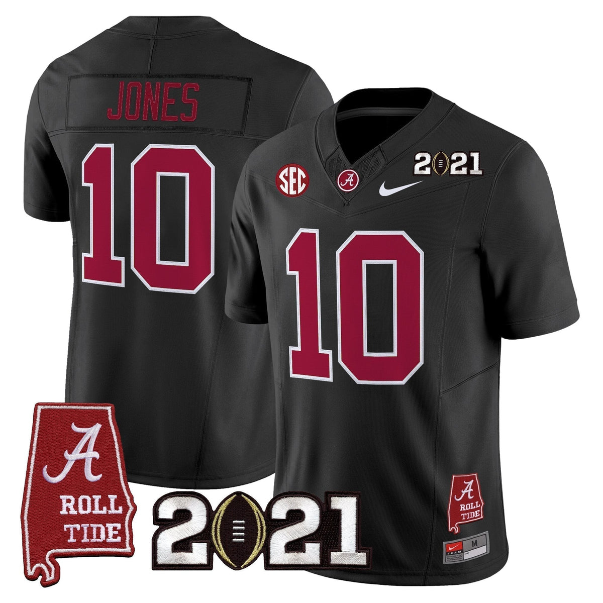 Alabama Crimson Tide '2021 CFP National Championship' Vapor Limited Jersey - Alabama Map