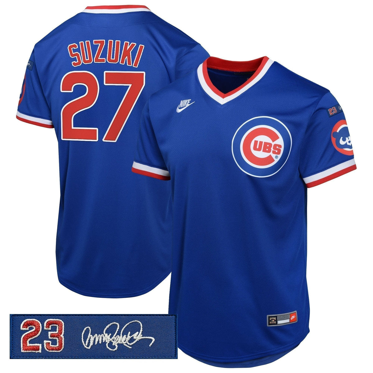 Chicago Cubs 'Ryne Sandberg Tribute Patch' Cooperstown Jersey - Stitched