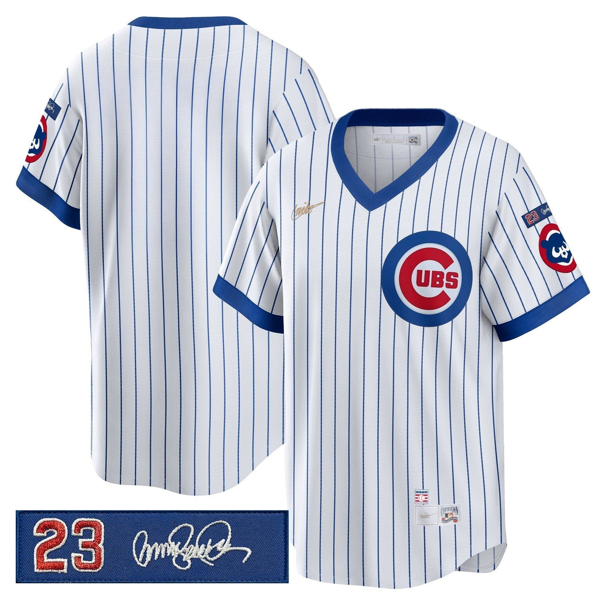 Chicago Cubs 'Ryne Sandberg Tribute Patch' Cooperstown Jersey - Stitched