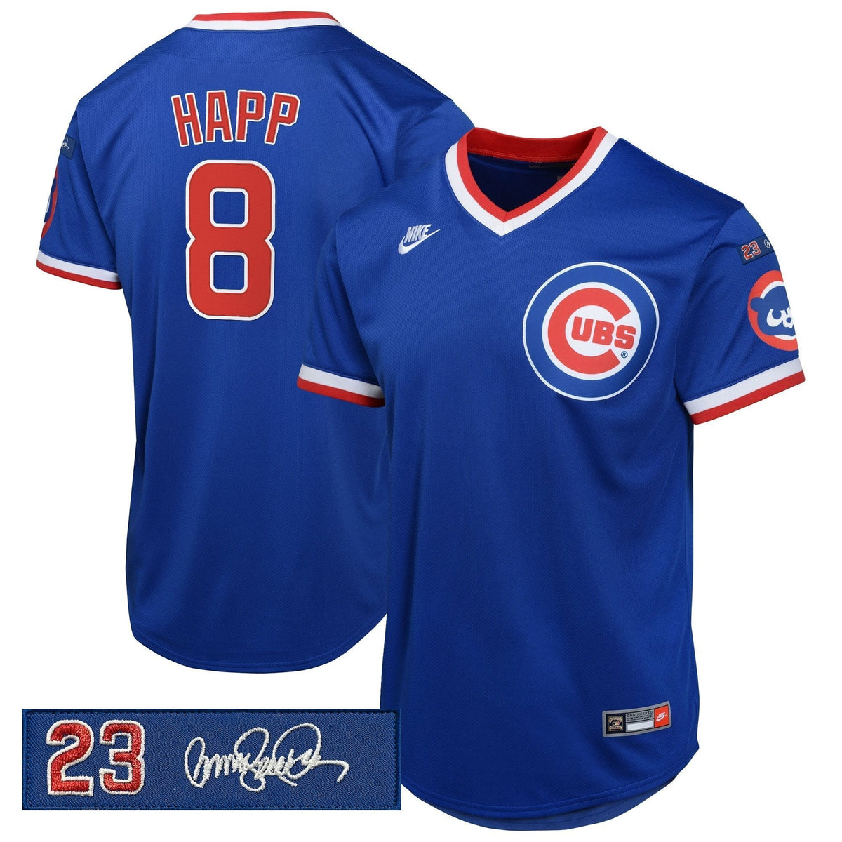 Chicago Cubs 'Ryne Sandberg Tribute Patch' Cooperstown Jersey - Stitched