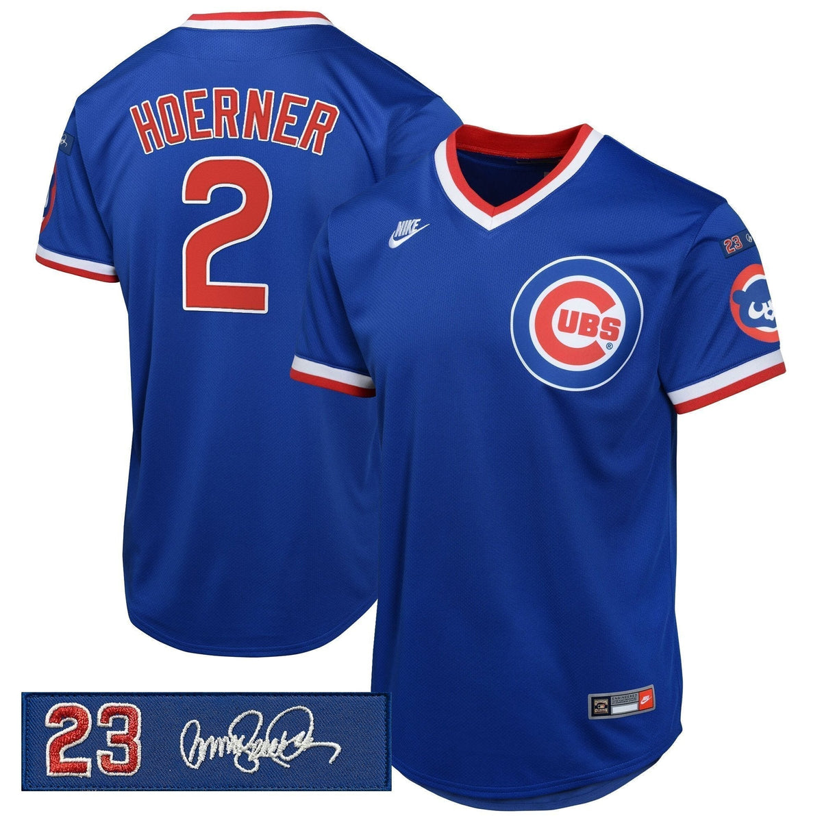 Chicago Cubs 'Ryne Sandberg Tribute Patch' Cooperstown Jersey - Stitched