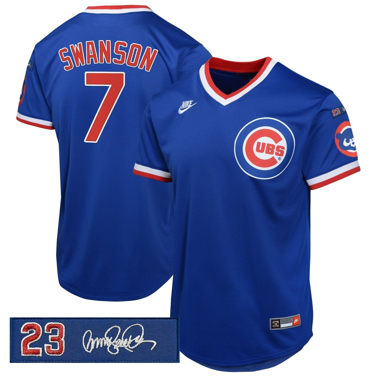 Chicago Cubs 'Ryne Sandberg Tribute Patch' Cooperstown Jersey - Stitched